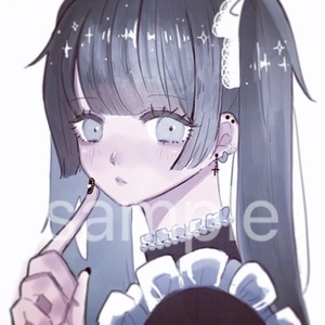 アイコン用/グッズ用【可愛い女の子イラスト】