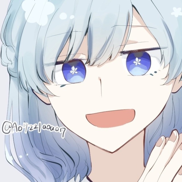 青っぽいSNSアイコン