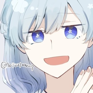 青っぽいSNSアイコン