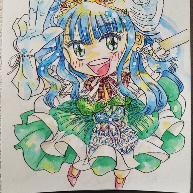 女の子描きます