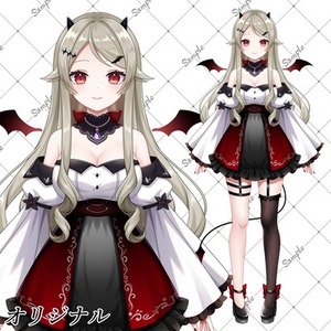 【Live2D用Vtuberパーツ分けイラスト】