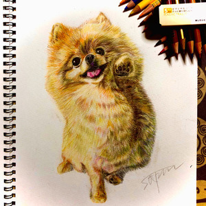 可愛い！思わず飾りたくなるペットの似顔絵描きます！