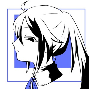 シンプルな線画の小悪魔系アイコン♬︎♡