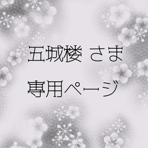 五城楼さま専用ページ