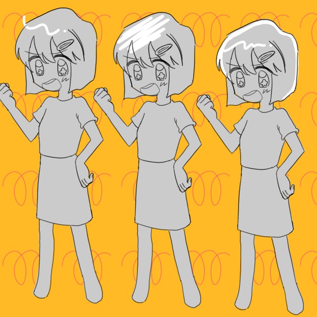 レトロポップなSNSアイコンイラスト