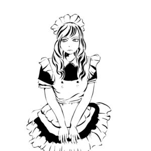 白黒デザインイラスト