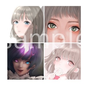 アニメ絵や厚塗り絵など！