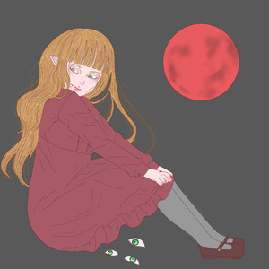 洋風な浮世絵のようなタッチで！ホラー系イラスト制作致します