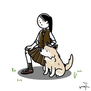 カジュアルかわいい人間アイコン