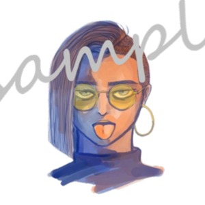 SNSアイコンその他用途承ります　分野&rarr;カッコイイ女性のイラスト