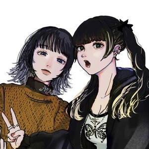 かわいい女の子、目を惹くイラスト描きます！