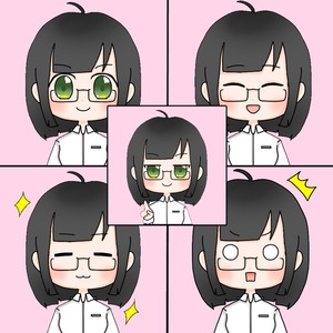 【色々な表情のアイコンお描きします】ブログに使える！ピース等のポーズ無料！