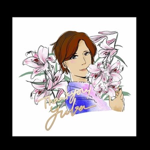 好きなものをまわりにちりばめた似顔絵を制作いたします