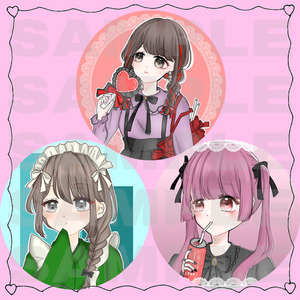 女の子のアイコンお描きします❕