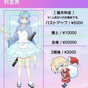 SNS用アイコン・1枚絵のイラスト制作