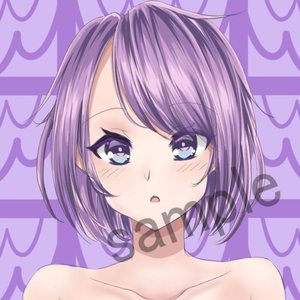 アイコン系バストアップイラスト(SNSアイコン、チャンネルアイコンなど)