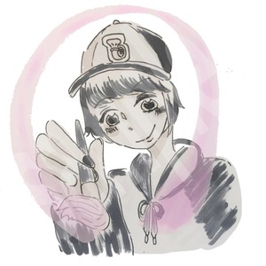 モノクロペインティング(似顔絵)