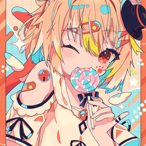 女の子キャラクターのアイコン描きます