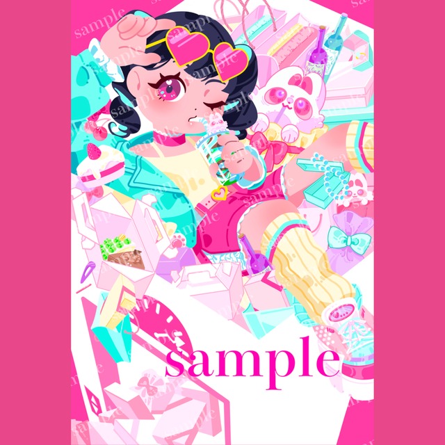 꼬마 캐릭터로 세계관 있는 한 폭의 그림을 제작합니다. 상품 이미지 3번째