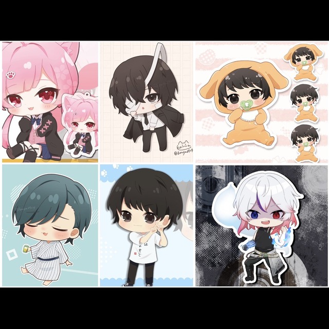 미니 캐릭터 일러스트 상품 이미지 6번째