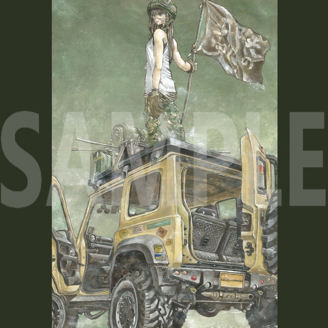 乗り物×機械×人物　ファンタジー　未来　イラスト制作します。の商品画像