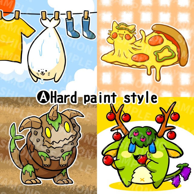 귀여운 동물, 가상의 생물 아이콘을 제작합니다! 상품 이미지 3번째