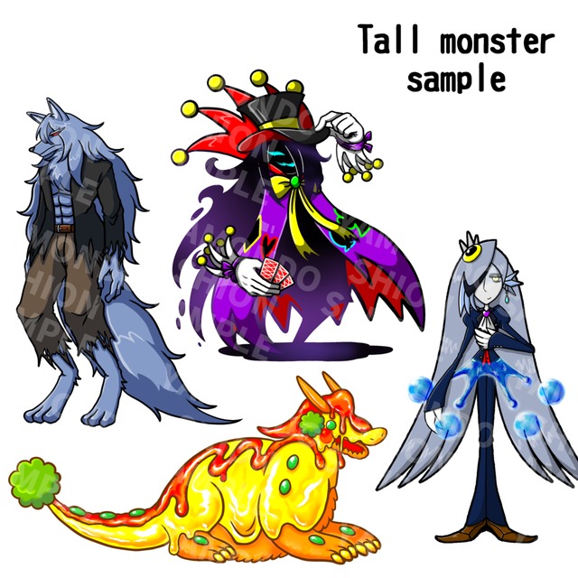 表情差分3種セット！ユニークなモンスターをデザインします！の商品画像4枚目