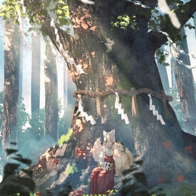 綺麗な背景+キャラクターのイラスト描きます！の商品画像2枚目