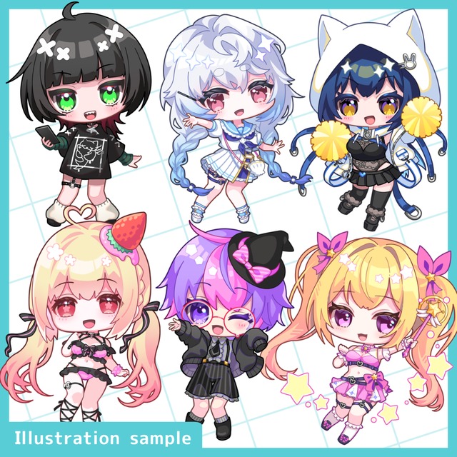 ミニキャラクターイラスト作成の商品画像2枚目