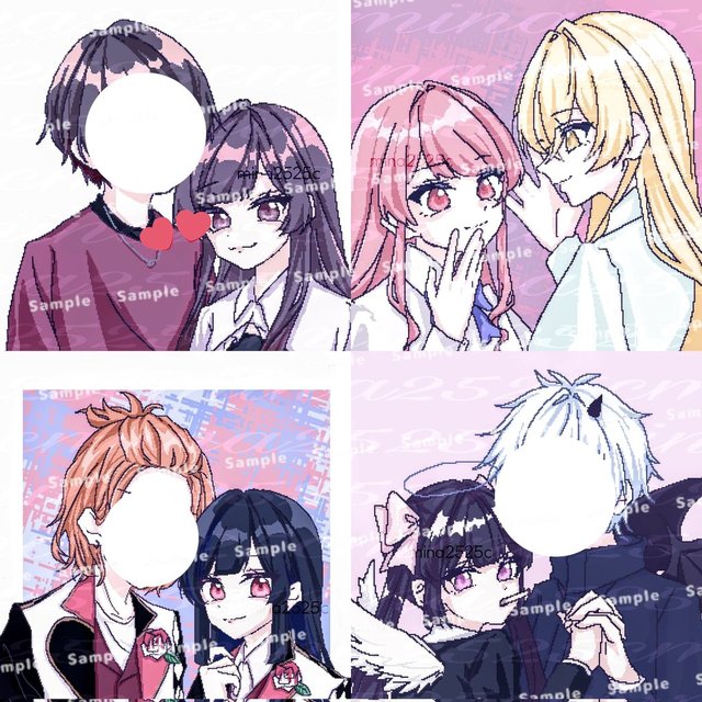 夢絵依頼、コテ同、ペアアイコン