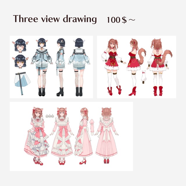 Image 5 of Character, VTuber] Creation of standing drawings
