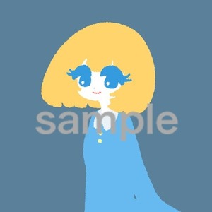 SNSのアイコンイラストを描きます。