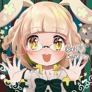 ＜目を惹く❗️かわいい‼️＞SNS用アイコンイラスト制作します