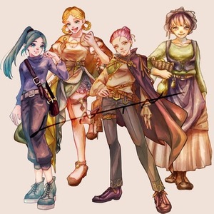 暖かい厚塗りで立ち絵,1枚絵描きます！