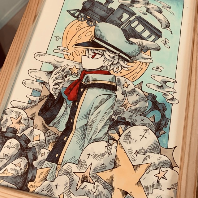 アンティークなペン画イラスト✒