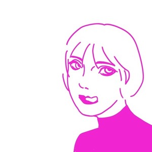 イラスト　女の子（ピンク）