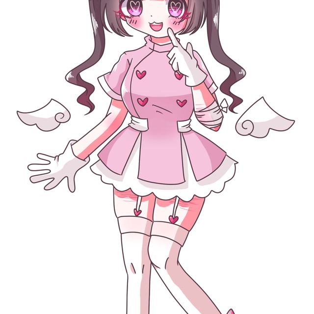 シンプルなアニメ塗りの立ち絵お描きします