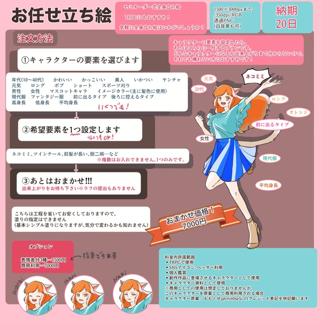 おまかせ立ち絵