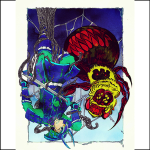 浮世絵っぽい一枚絵描きます