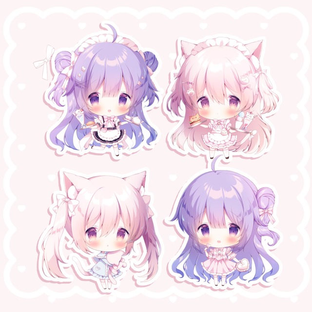 配信者の方やグッズにもおすすめ🌸SDイラスト