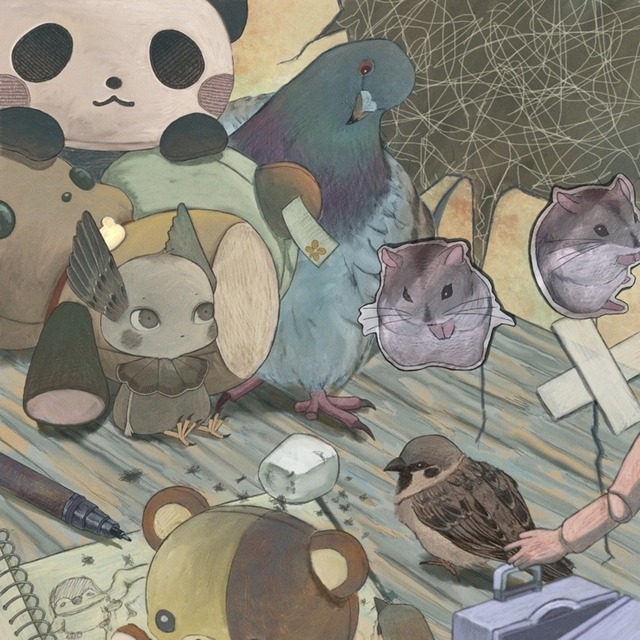 動物や小物をモチーフとしたイラストを制作します。