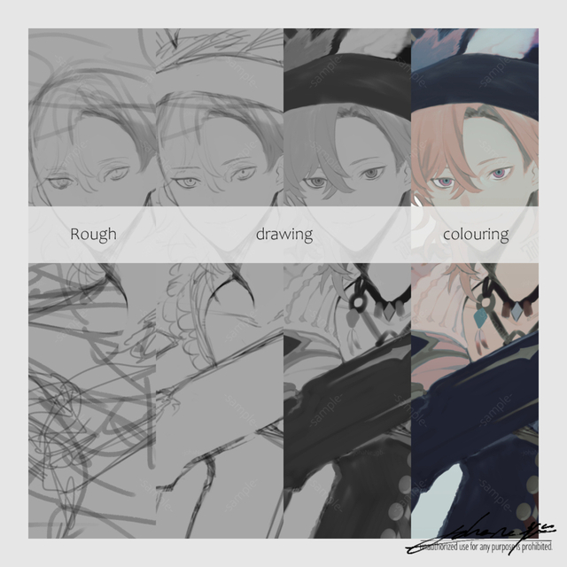 Image 2 of Production of OC illustrations