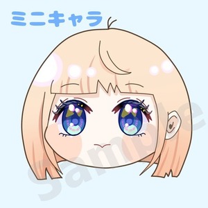 アイコン用のSDイラスト作成します(顔のみ）