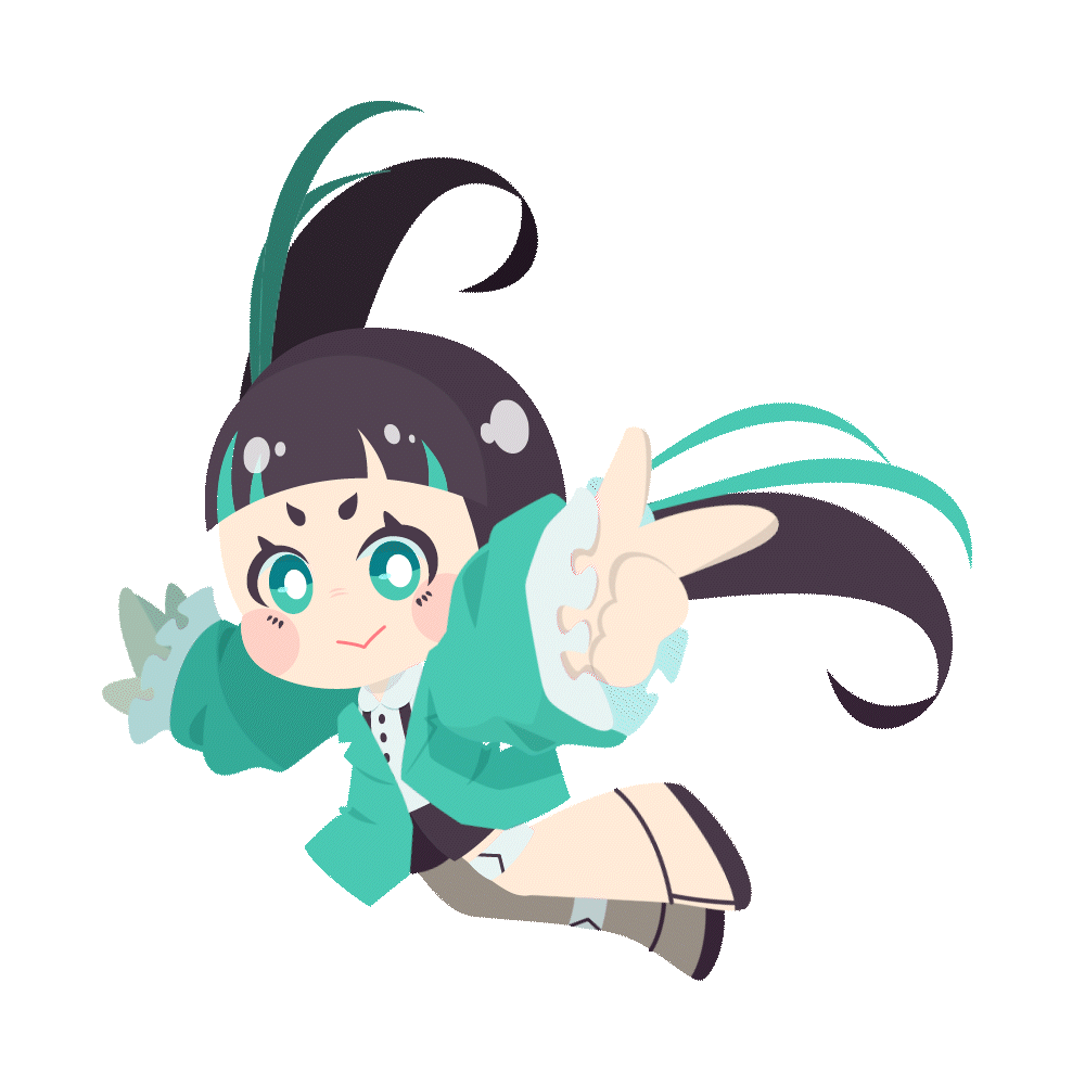 ちびキャラのループアニメーション素材を制作します！