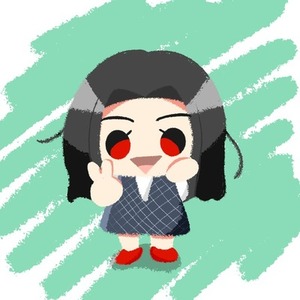主線なしのゆるふわSNSアイコン用イラスト