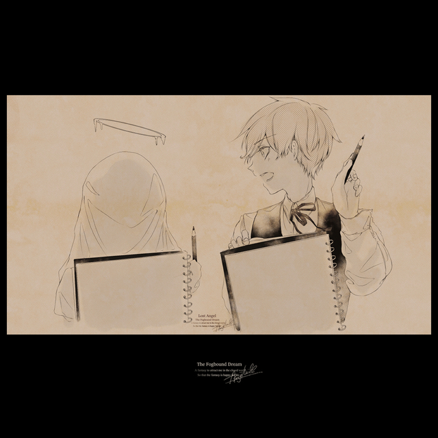 ひっそりと存在している静かな物語を感じるモノクロ挿絵を制作いたします