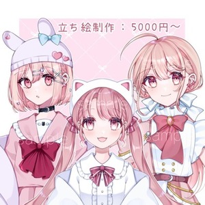 立ち絵イラストの制作