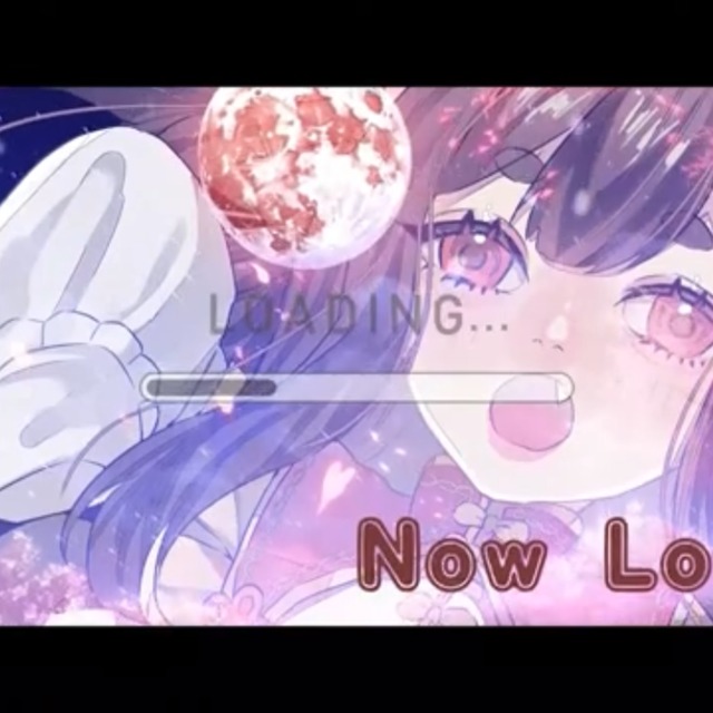 VTuberさん待機画面作成します(繰り返しアニメーション)