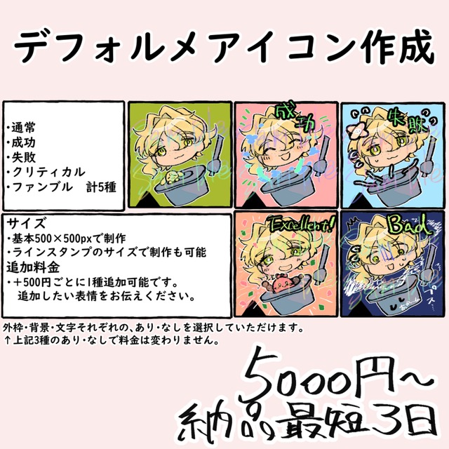 アイコン差分制作