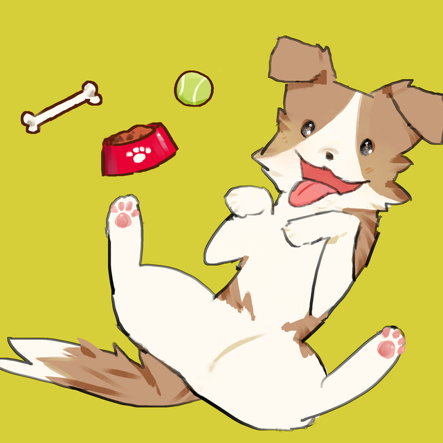 かわいい動物のイラストを制作